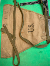 Charger l'image dans la galerie, Original WW2 US Army M1928 Haversack Pack Tail - 1944 Dated - The Militaria Shop