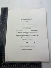 Load image into Gallery viewer, WW2 German Army Wound Badge Certificate - Nice Reproduction - The Militaria Shop