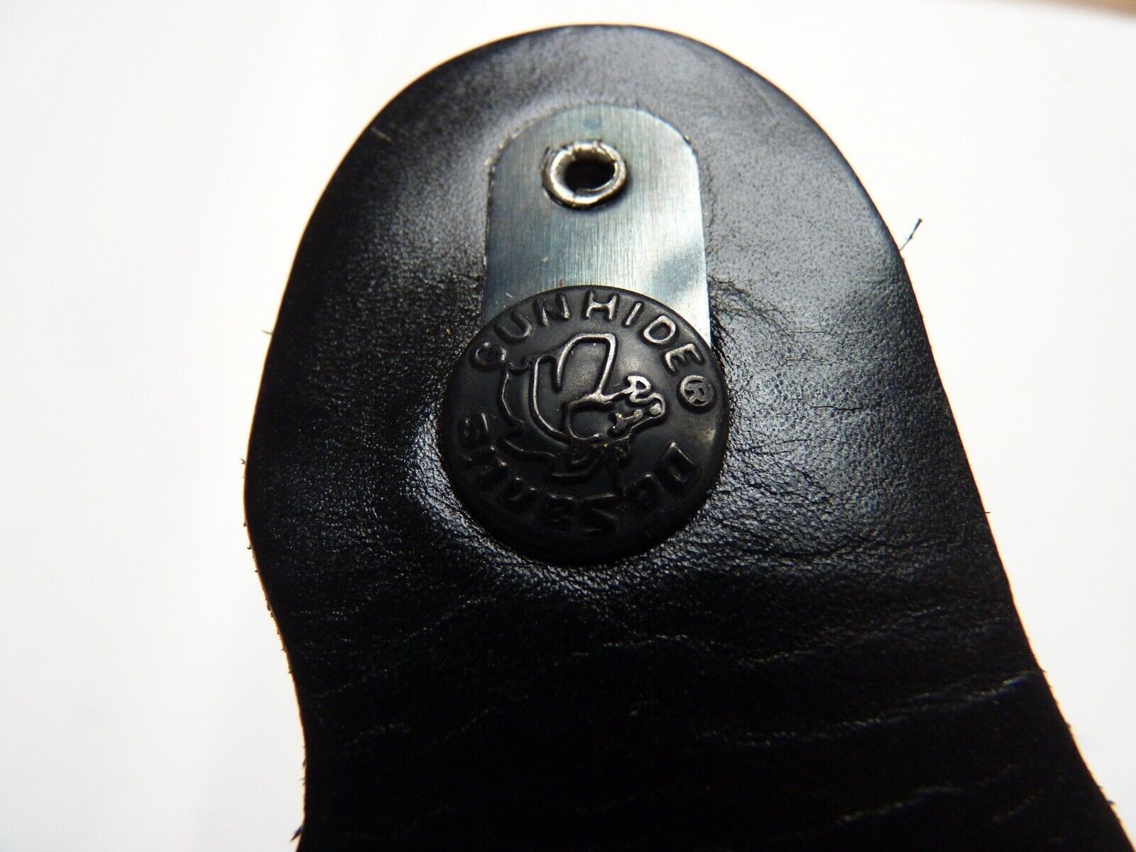 Black Leather Pistol Holster Belt Mounted - De Santis - 001-B3 - The Militaria Shop