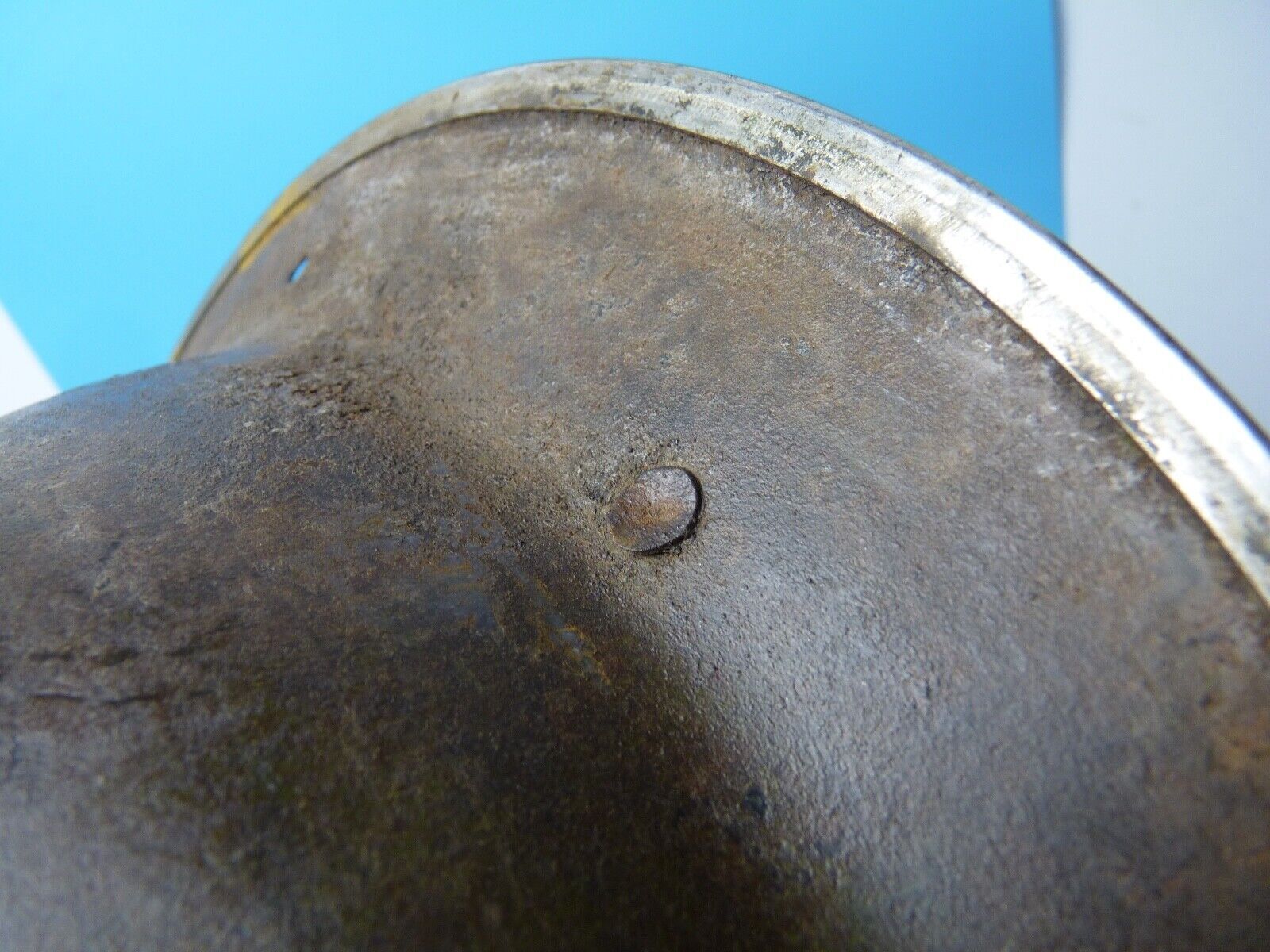 Original WW2 South African Army Mk2 Brodie Helmet - British Style Combat Helmet - The Militaria Shop