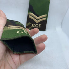 Charger l'image dans la galerie, CCF DPM Camo Rank Slides / Epaulette Pair Genuine British Army - NEW - The Militaria Shop