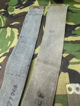 Load image into Gallery viewer, Original British Royal Air Force RAF Blue L Strap Pair - WW2 37 Pattern - The Militaria Shop