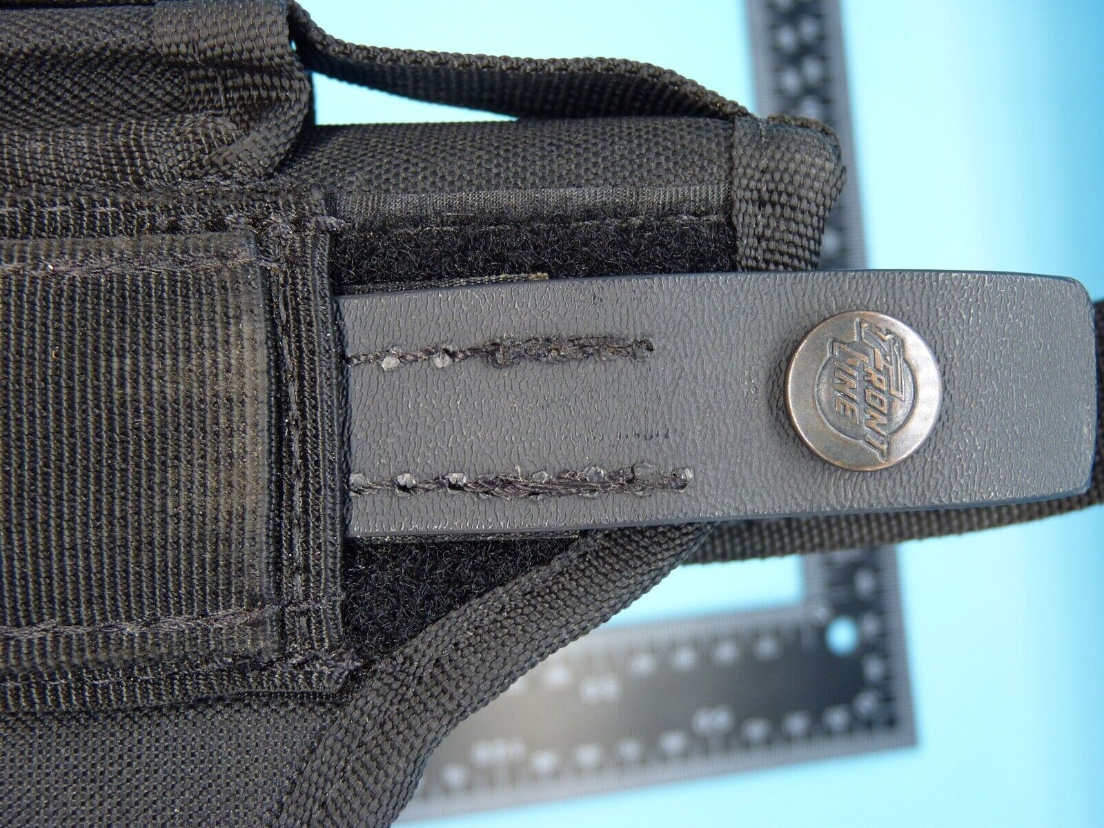 Black Fabric Tactical Belt Mounted Pistol Holster - Front Line - The Militaria Shop