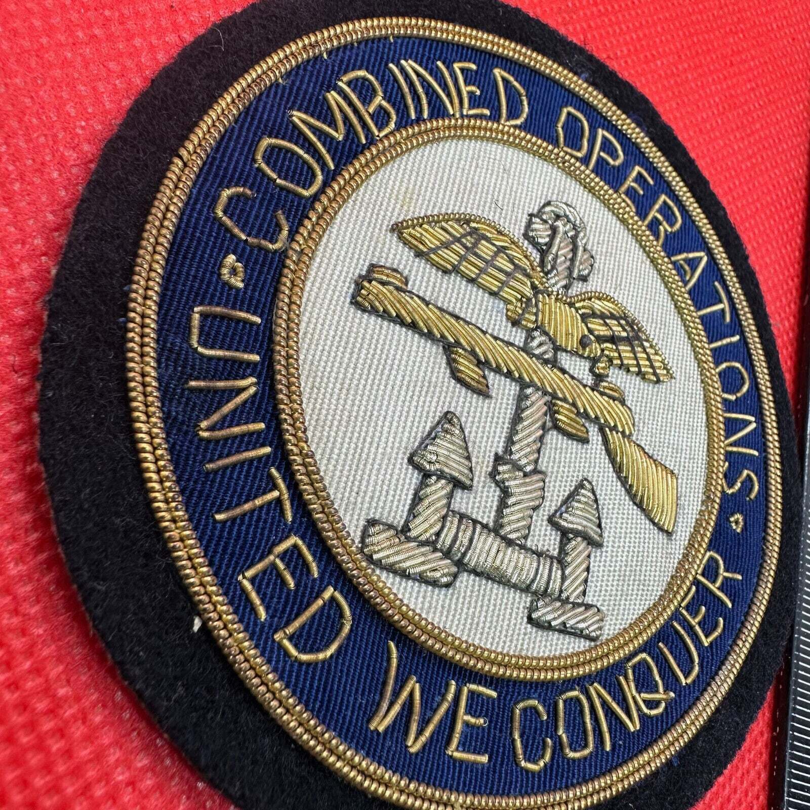 British Army Bullion Embroidered Blazer Badge - Combined Operations - The Militaria Shop