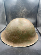 Load image into Gallery viewer, Original WW2 Canadian / British Army Mk3 High Rivet Turtle Helmet - The Militaria Shop