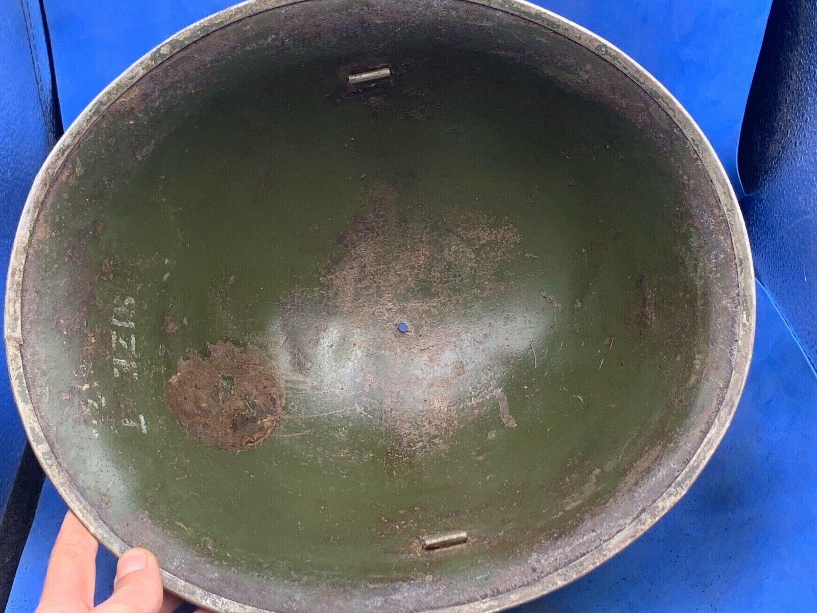 Original WW2 British Army / Canadian Army Mk3 Turtle Combat Helmet - The Militaria Shop