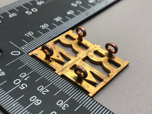 Load image into Gallery viewer, Original British Army WW2 Pair of Royal Marines (RM) Shoulder Titles - The Militaria Shop