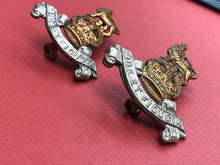 Load image into Gallery viewer, Original WW2 British Army RAPC Royal Army Pay Corps Collar Badges Pair - The Militaria Shop