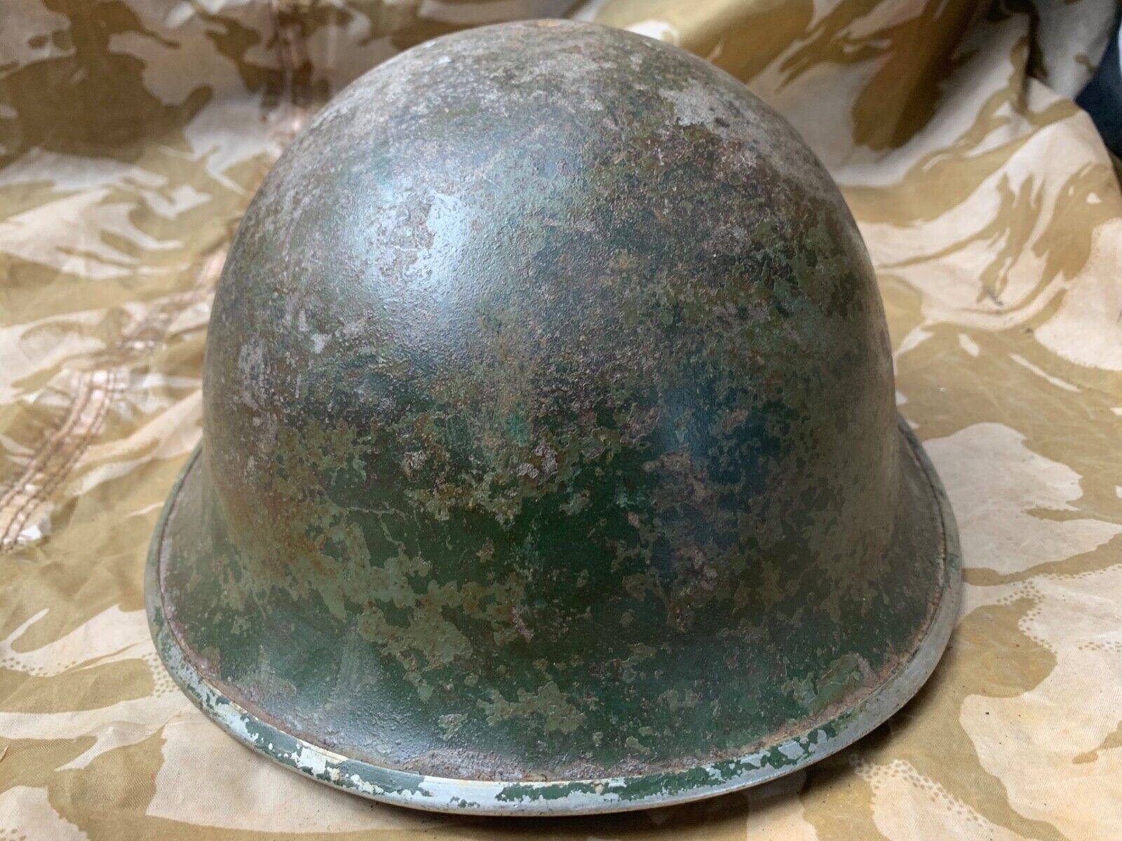 WW2 Mk3 High Rivet Turtle - British / Canadian Army Helmet - Nice Original - The Militaria Shop