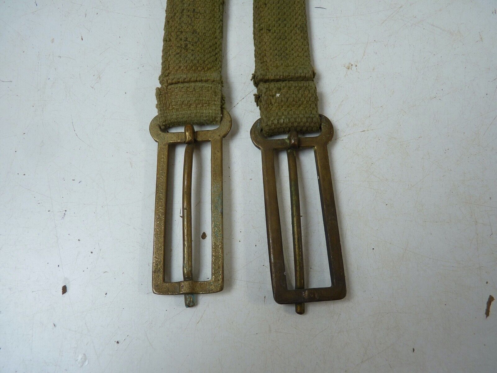 Original WW2 British Army 37 Pattern Webbing Brace Adaptor Pair - The Militaria Shop