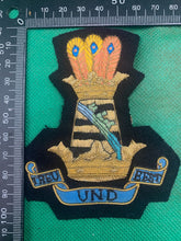 Load image into Gallery viewer, British Army Bullion Embroidered Blazer Badge - 11th The Kings Royal Hussars - The Militaria Shop