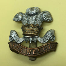 Load image into Gallery viewer, Original WW2 British Army Cap Badge - The Welch - The Militaria Shop