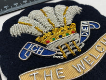 Load image into Gallery viewer, British Army Bullion Embroidered Blazer Badge - The Welch Regiment - The Militaria Shop