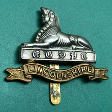 Load image into Gallery viewer, Original WW2 British Army Cap Badge - The Lincolnshire Regiment - The Militaria Shop
