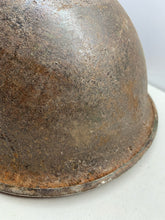 Load image into Gallery viewer, Geunine British / Canadian Army Mk3 WW2 Combat Helmet - Uncleaned Original - The Militaria Shop