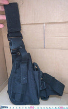 Load image into Gallery viewer, VIPER Holsters Leg Drop Pistol Holster - Ideal for Automatic - Black Fabric - The Militaria Shop