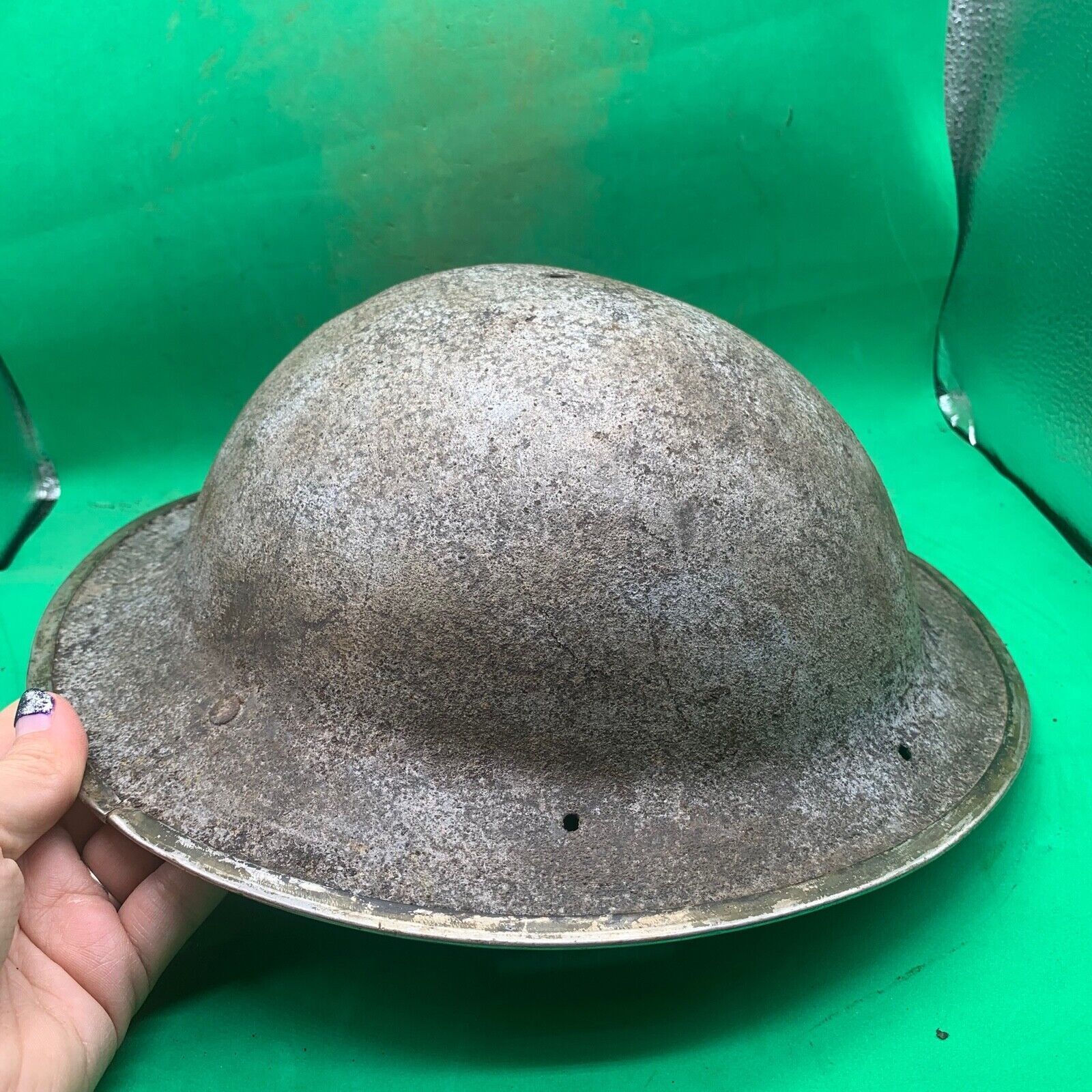Original WW2 South African Army Mk2 Brodie Helmet - British Style Combat Helmet - The Militaria Shop