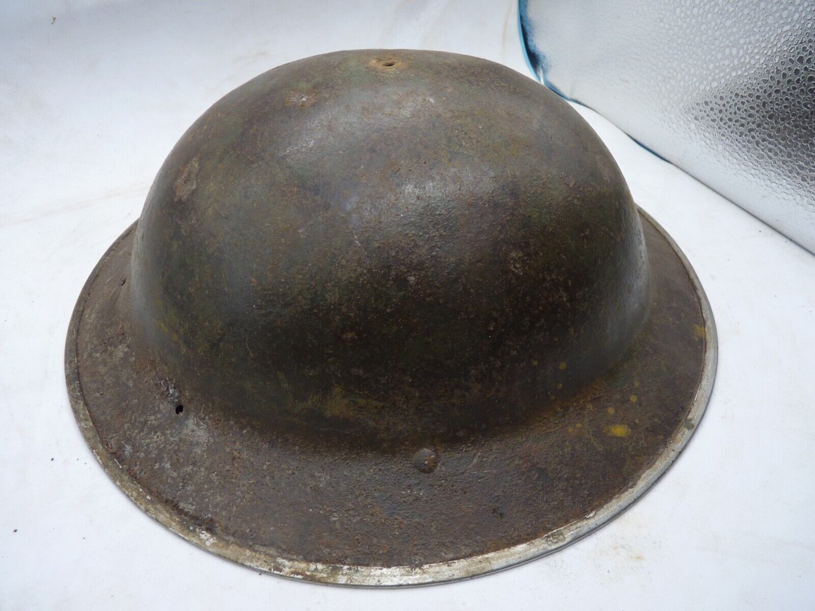 Original WW2 British Style South African Mk2 Army Combat Helmet - The Militaria Shop