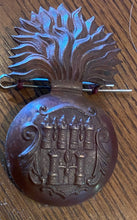 Load image into Gallery viewer, Victorian Era Royal Dublin Fusiliers Large Busby Badge With Two Rear Fixing Lugs - The Militaria Shop
