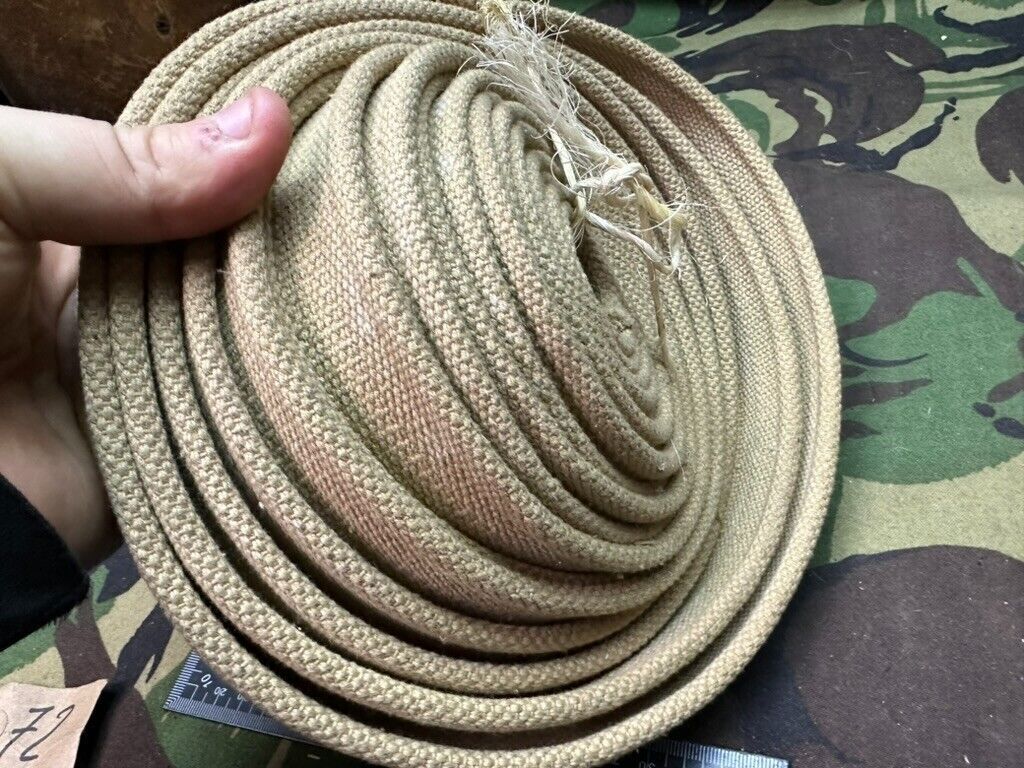 WW2 British Army Webbing Roll SMLE / Bren Sling Type Material Approx 160" x - The Militaria Shop