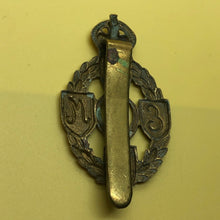 Load image into Gallery viewer, Original WW2 British Army Cap Badge - Royal Electrical & Mechanical Engineer - The Militaria Shop