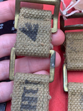 Load image into Gallery viewer, Original WW2 British Army 37 Pattern Brace Adaptor Pair - The Militaria Shop