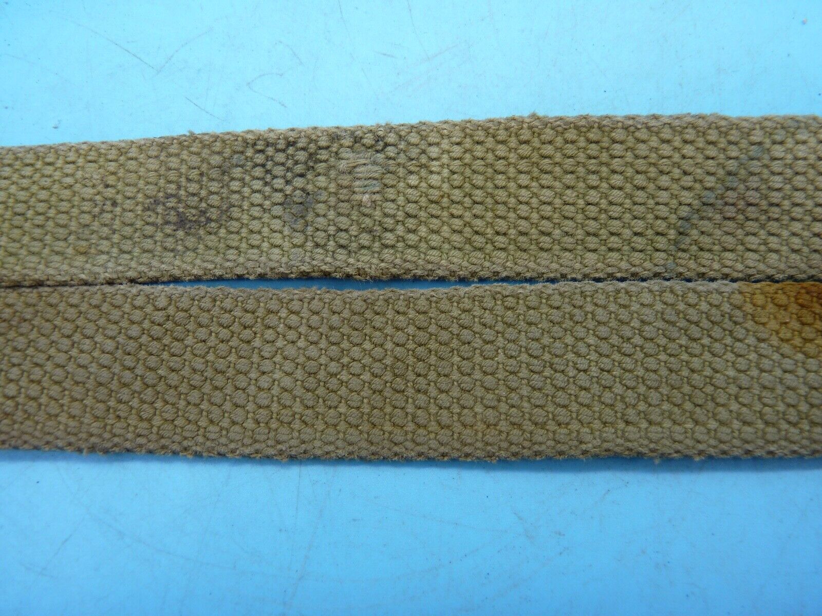 Original WW2 British Army 37 Pattern Canvass Shoulder Strap / Cross Strap - The Militaria Shop
