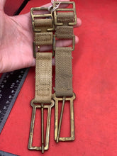Load image into Gallery viewer, Original WW2 British Army 37 Pattern Brace Adaptor Pair - The Militaria Shop