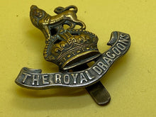 Charger l'image dans la galerie, Original Victorian / WW1 British Army The Royal Dragoons Cap Badge - The Militaria Shop