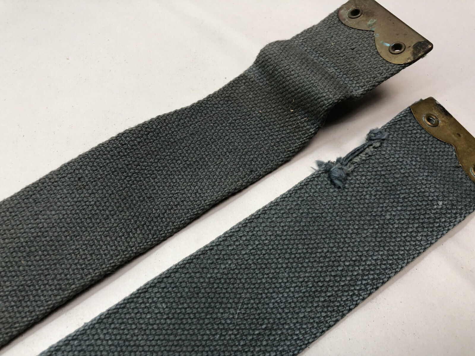 Original WW2 British Royal Air Force Blue 37 Pattern L Strap Set - The Militaria Shop