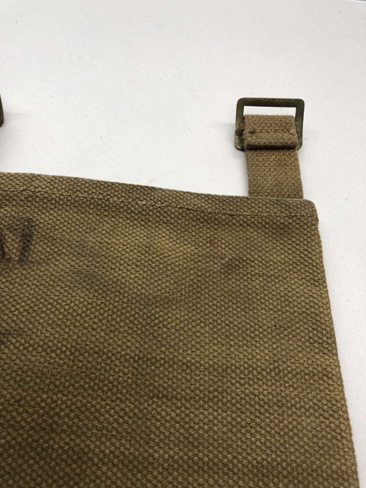 WW2 British Army 37 Pattern Webbing Water Bottle Carrier Harness - 1943 Dated - The Militaria Shop