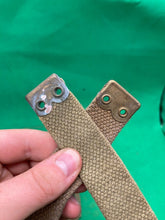 Load image into Gallery viewer, Original WW2 Pattern British Army L Straps Pair - 37 Pattern Webbing Haversack - The Militaria Shop