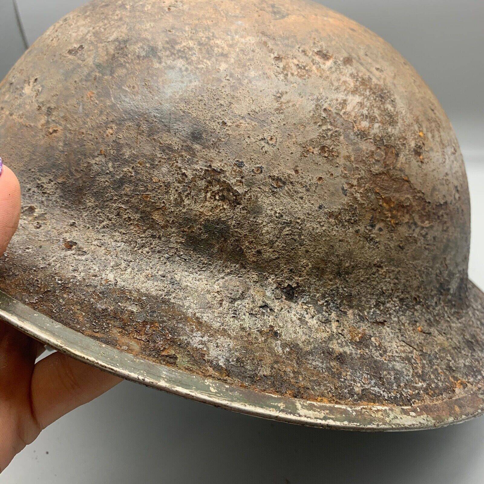 Original WW2 South African Army Mk2 Brodie Helmet - British Style Combat Helmet - The Militaria Shop