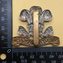Load image into Gallery viewer, Original WW2 British Army Cap Badge - 12th (Prince Of Wales's Royal) Lancer - The Militaria Shop