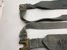 Load image into Gallery viewer, Original WW2 British Royal Air Force Blue 37 Pattern L Strap Set - The Militaria Shop