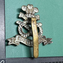 Load image into Gallery viewer, Original WW2 British Army North Stafford Regiment Cap Badge - The Militaria Shop