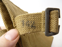 Load image into Gallery viewer, Original WW2 1943 Dated British Army 37 Pattern Water Bottle Carrier Harness - The Militaria Shop