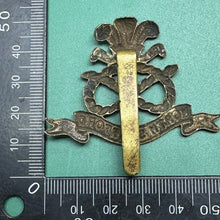Load image into Gallery viewer, Original WW2 British Army North Stafford Regiment Cap Badge - The Militaria Shop