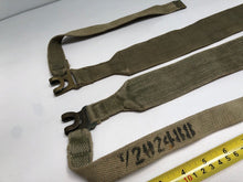Charger l'image dans la galerie, Original WW2 British Army 37 Pattern Canvass L Straps Set - The Militaria Shop