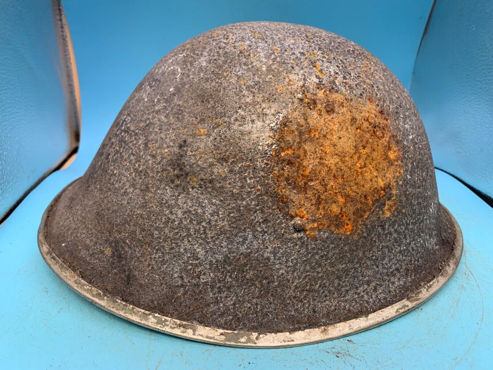 WW2 Mk3 High Rivet Turtle - British / Canadian Army Helmet - Good Original - The Militaria Shop