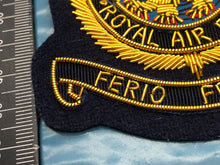 Load image into Gallery viewer, British RAF Bullion Embroidered Blazer Badge - Royal Air Force Transport Command - The Militaria Shop