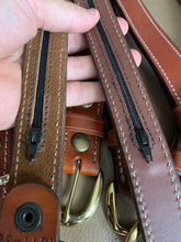 Load image into Gallery viewer, Aker Brown Leather Pistol Police Belt - Varied Sizes - Hidden Coin Compartment - The Militaria Shop