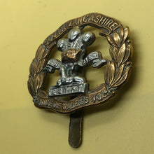 Load image into Gallery viewer, Original WW2 British Army Cap Badge - South Lancashire Regiment - The Militaria Shop