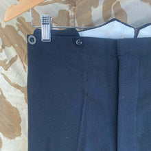 Load image into Gallery viewer, Genuine British Army Black Dress Trousers - 28" Waist - The Militaria Shop