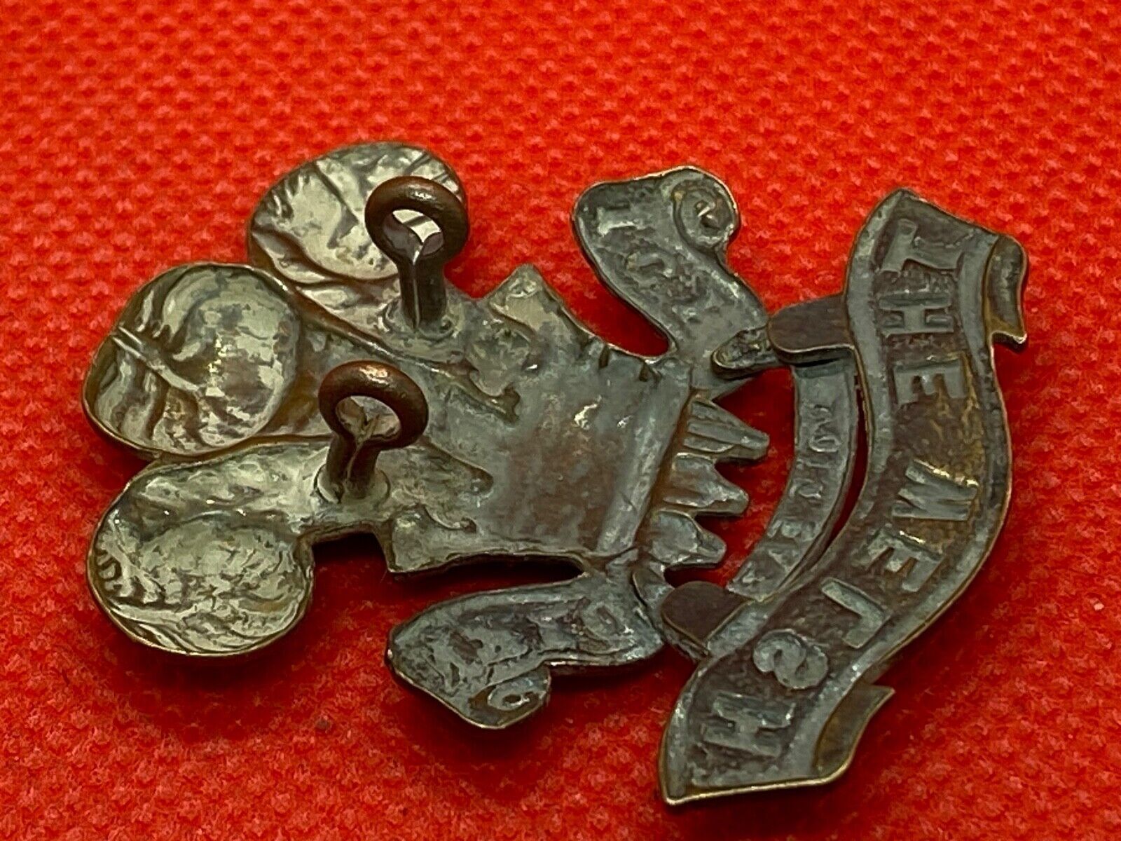 Original Victorian British Army 1st Volunteer Battalion THE WELSH Cap Badge - The Militaria Shop