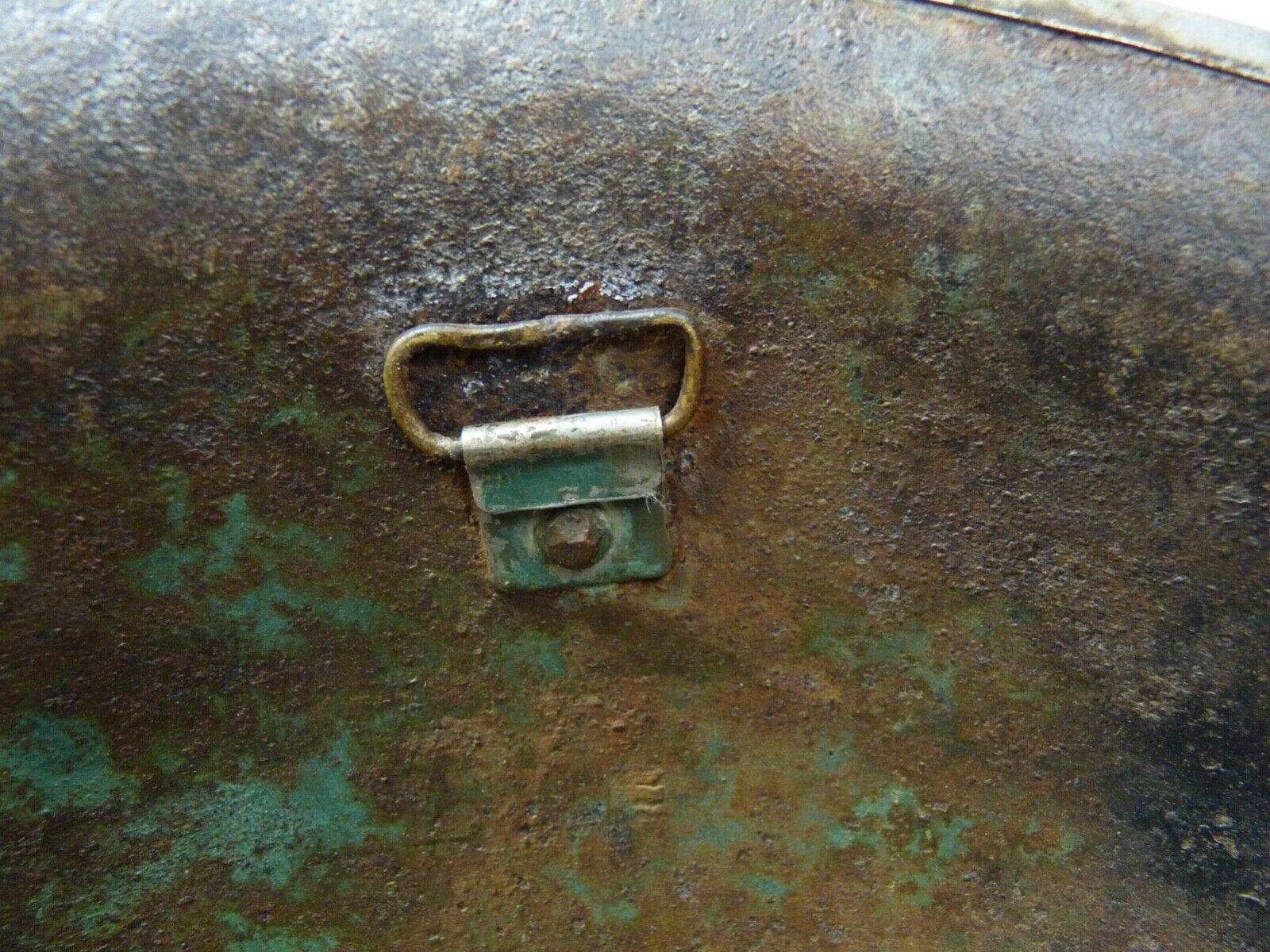 Original WW2 British / Canadian Army Mk3 High Rivet Turtle Army Combat Helmet - The Militaria Shop