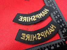 Load image into Gallery viewer, Original WW2 British Home Front Civil Defence Hampshire Shoulder Titles - The Militaria Shop