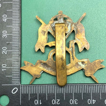 Load image into Gallery viewer, Original WW2 British Army 16th The Queen's Lancers Regiment Cap Badge - The Militaria Shop