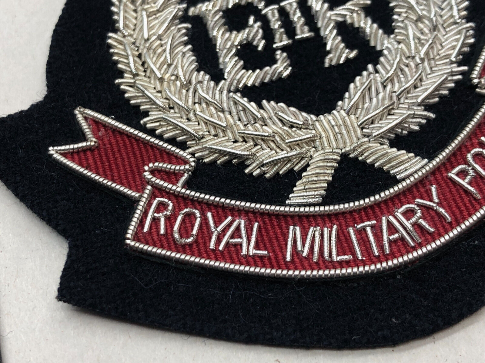 British Army Bullion Embroidered Blazer Badge - Royal Military Police - The Militaria Shop