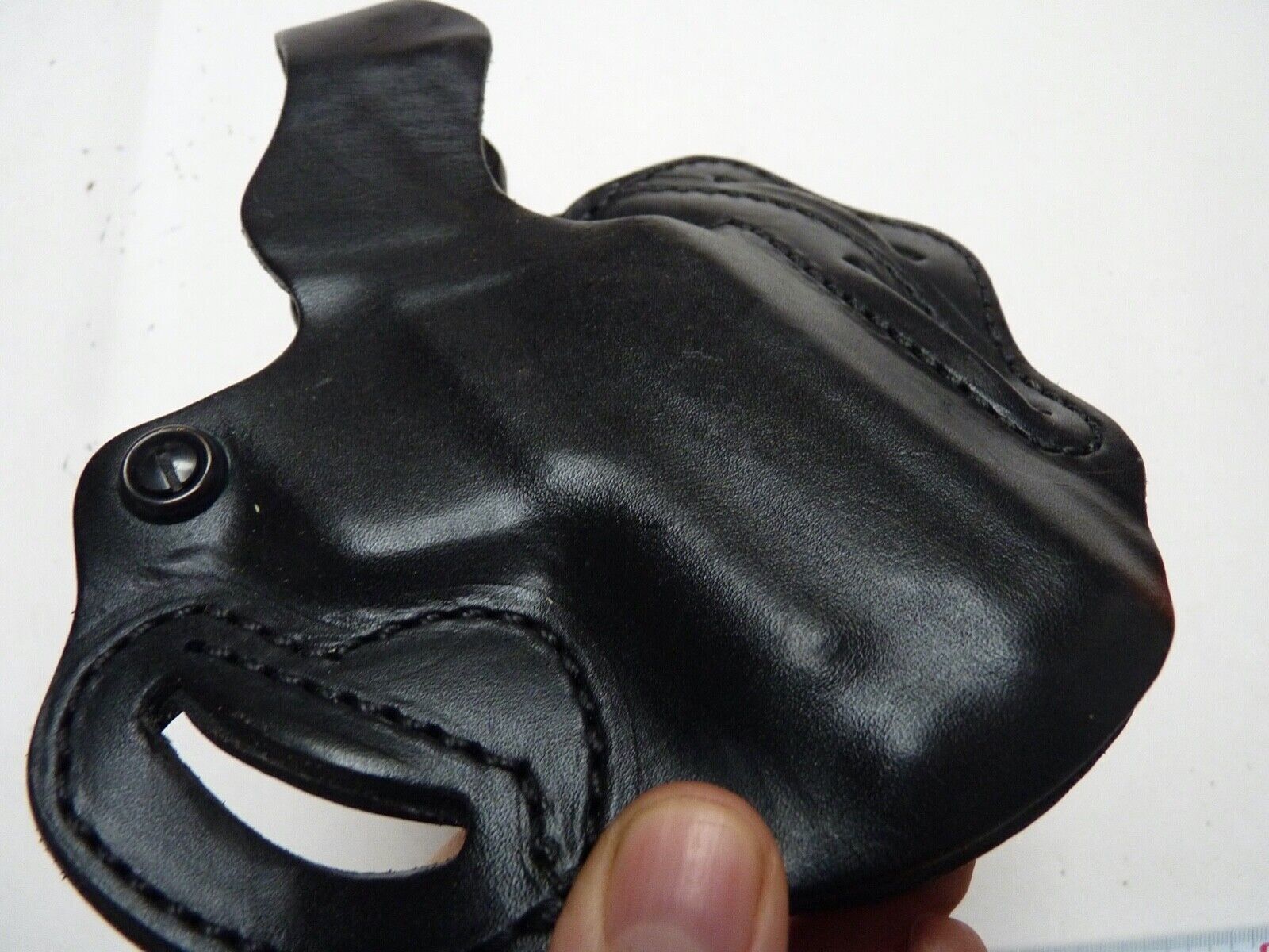Black Leather Pistol Holster - De Santis - The Militaria Shop